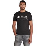 G-STAR RAW Graphic 4 T-shirts voor heren, zwart (Dk Black D15104-336-6484), XL