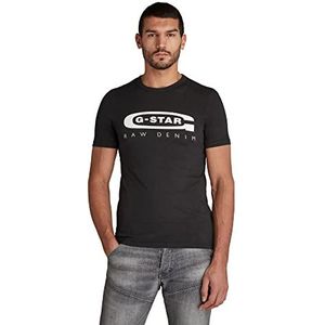 G-STAR RAW Graphic 4 T-shirts voor heren, Zwart (Dk Black D15104-336-6484), XS