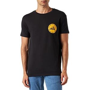 Jeep T-shirt heren, zwart/zonnegeel, XXL