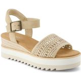 TOMS - Diana Wedge - Sandalen - Champagne Metallic - Suede