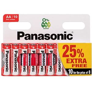 Panasonic 2917 AA Zink R06R0 Speciale Power Batterij, 10 Stuks