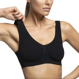 POMPEA Brass. SL Seamless damesbeha, Zwart, L/XL