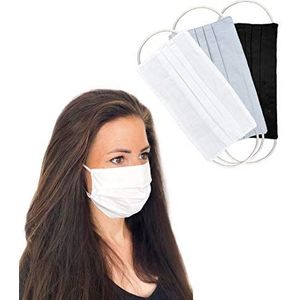 Gemeenschappelijke maskers Set van 3 unisex geïmproviseerd masker omkeerbaar mondbeschermingsmasker mond- en neusbescherming omkeerbaar masker met motief katoen BCI wasbaar