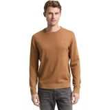 TOM TAILOR - Trui - Bruin - Effen - Lange Mouw