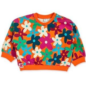 Tuc Tuc Sweatshirt van pluche voor meisjes, oranje, collectie Treking Time, Oranje, 6 Maanden