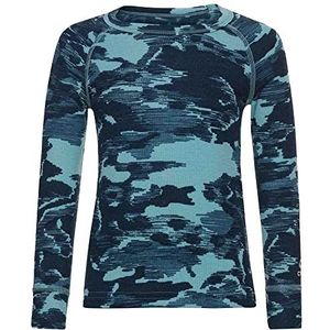 Odlo Uniseks functioneel ondergoed met lange mouwen, shirt trend met print, Active Warm Eco functioneel ondergoed met lange mouwen