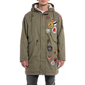 Replay Herenparka relaxed fit, 235 Army Green, M