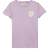 T-shirt - Katoenen Jersey - Glitterprints - Regular Fit