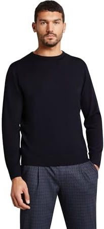 Gebreide Trui - Marine - Merinowol - Lange Mouwen