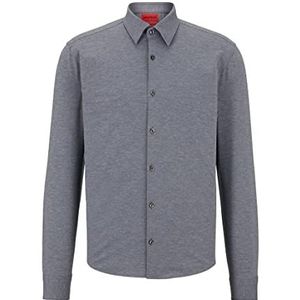 HUGO Heren Ermo Shirt, Medium Grey37, M