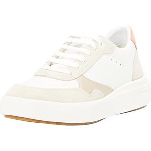 Geox D DALYLA A Sneakers voor dames, wit/DK Skin, 39 EU, Witte Dk Skin, 39 EU