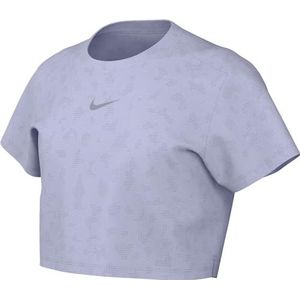 Nike Girl's Shirt G Nk One Ss Top Fm (Gd) Aob, Zuurstof Paars/Indigo Haze, FB1098-536, M