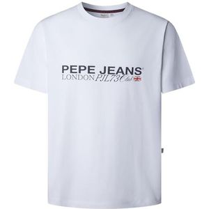 Pepe Jeans - PM5010104 - T-shirt - Wit - 100% Katoen - Casual