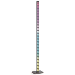 Xanlite Led-vloerlamp, 120 cm, RGB, digitaal, bekabeld, USB, gesynchroniseerd met muziek