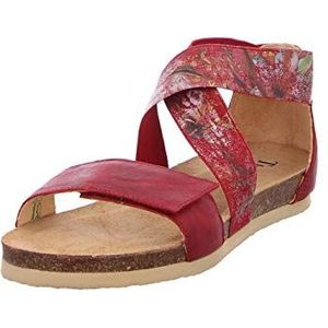 Think! Shik enkelband sandalen voor dames, Rode kers Kombi 74, 36 EU