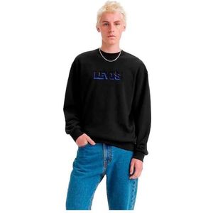 Levi's RELAXD Graphic Crew Blacks, Headline Logo Crew C, XS