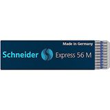 Schneider Express 56 M balpen vulling (roestvrij stalen punt, onuitwisbaar) verpakking van 20 blauw