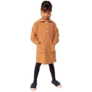 Petit Bateau Jurk met lange mouwen voor meisjes, Roze (Sienna/Multico), 12 Jaren