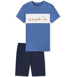 Schiesser Jungen kurzer Schlafanzug - Organic Cotton,indigo ,140