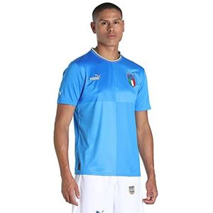 FIGC Season 2022/23 Official Home T-Shirt, Men's, Ignite Blue-Ultra Blue, S