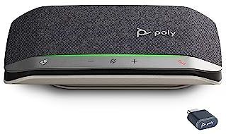 Poly Sync 20+ Draagbare Bluetooth-conferentieluidspreker (Plantronics) – ruis-/echo-onderdrukking – USB-C Bluetooth-adapter – compatibel met Teams, Zoom, PC, Mac, mobiele telefoon