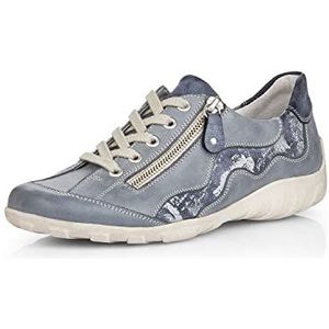 Remonte Meisjes R3416 Low-Top Sneakers, Blauwe Jeans Jeans Zilver 14, 23 EU