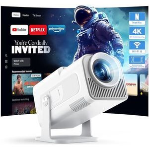 WOLFANG WP03 - Mini-projector - Full HD 1080P - Draagbare Projector met Wifi en Bluetooth