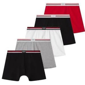 Frank Dandy Heren 5-P Solid Organic Cotton Boxer Slips, Multicolor, M (5 Pack), Meerkleurig, M