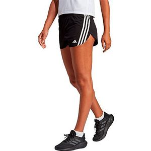 adidas Performance Run Icons 3-Stripes Low Carbon Running Short - Dames - Zwart