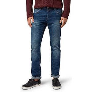 Tom Tailor Denim Aedan Straight Jeans voor heren, Mid Stone Wash Denim Nieuw 214, 33W / 36L