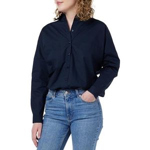 NAEMI Dames hemdblouse 25324791-NA01, marine, XS, marineblauw, XS