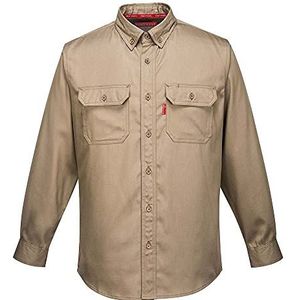 Portwest Bizflame 88/12 Shirt Size: 5XL, Colour: Khaki, FR89KHR5XL