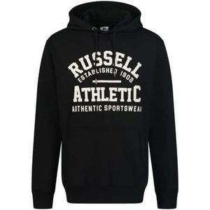 Russell Athletic A20192-IO-099 Trui Hoody Heren Lange Mouw Zwart Maat M