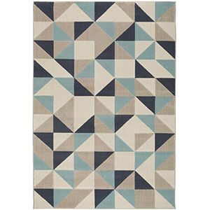 Benuta tapijt dessert blauw 160x230 cm | modern tapijt voor woon- en slaapkamer
