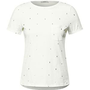 Cecil Dames B317978 katoenen shirt, Vanilla White, XXL