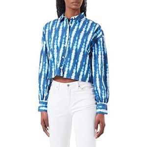 LTB Jeans Kamipa blouse voor babymeisjes, Blue Tye Dye Print 12877, XXL