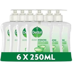 Dettol Handzeep - Verzachtend - Aloë Vera 6 x 250 ml Grootverpakking