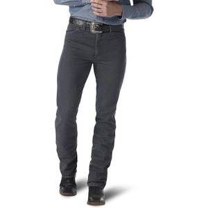 Wrangler Cowboy Cut Stretch Slim Fit Jeans voor heren, Houtskool Grijs, 27W / 32L