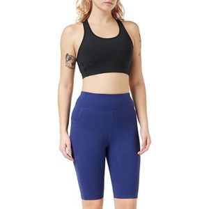 People Tree Dames Pocket Fietsbroek Yoga, Blauw, 40