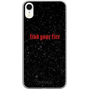 ERT GROUP mobiel telefoonhoesje voor Apple Iphone XR origineel en officieel erkend Babaco patroon Find your fire 002 optimaal aangepast aan de vorm van de mobiele telefoon, hoesje is gemaakt van TPU