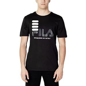 FILA Heren BIPPEN T-shirt, zwart, S, zwart, S