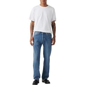 Levi's - 501 Fit Med - Spijkerbroek - Blauw - 99% Katoen, 1% Elastaan