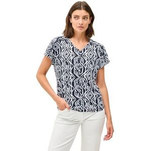 Cecil Dames Shirt met decoratieve stiksels in Blauw, Gr: M