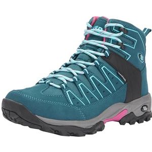 Brütting Mount Pinos High Trekkingslaarzen voor dames, petrol/turquoise/roze, 36 EU, petrol turquoise roze, 36 EU