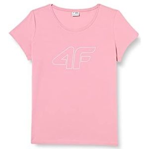 4F Dames T-shirt TSD353 T-shirt, lichtroze, L voor dames, Lichtroze, L