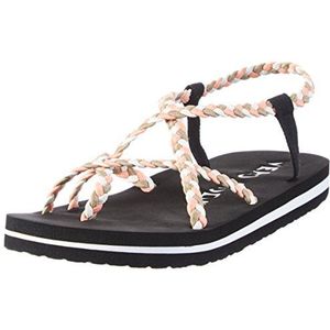 Vero Moda Dames Vmsine Sandaal Teenslippers, Veelkleurige garnalen, 37 EU