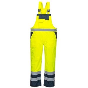 Portwest Twee Kleuren Amerikaanse Overall - Ongevoerd Size: S, Colour: Geel/marine, S488YNRS