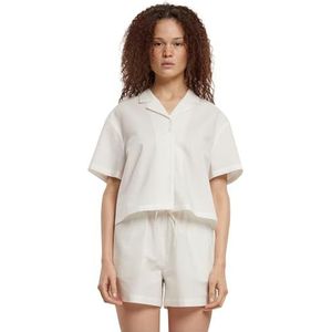Urban Classics - Seersucker - Damesshirt - Wit - 100% Katoen