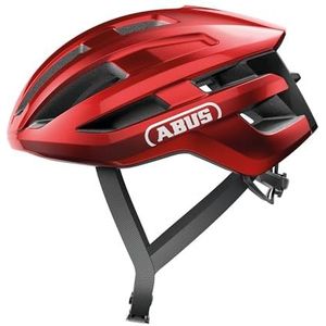 ABUS PowerDome racefietshelm - lichte fietshelm met slim ventilatiesysteem en aerodynamisch profiel - Made in Italy - voor dames en heren - Rood, maat M