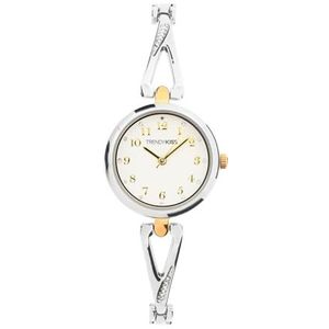 Trendy Kiss Montre Femme Analogique Quartz Bracelet Métal Doré